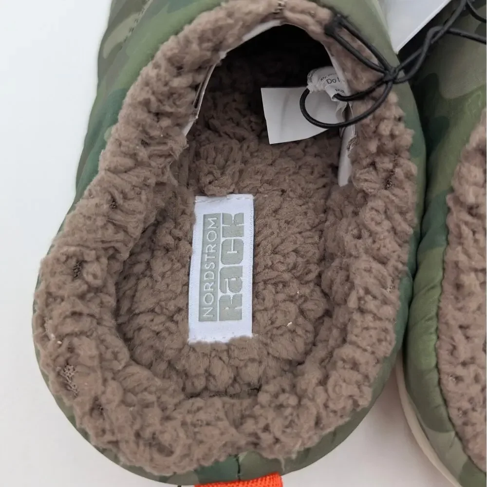 Nordstrom Rack Slip On Camouflage House Slippers Kids' Olive Size US11-12